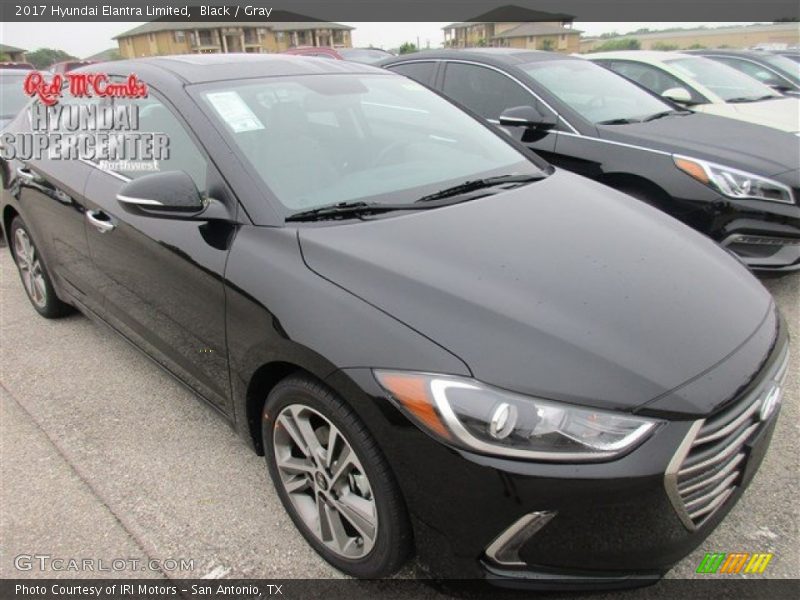 Black / Gray 2017 Hyundai Elantra Limited