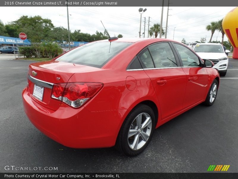 Red Hot / Cocoa/Light Neutral 2016 Chevrolet Cruze Limited LT