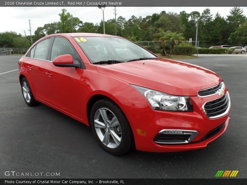 Red Hot / Cocoa/Light Neutral 2016 Chevrolet Cruze Limited LT