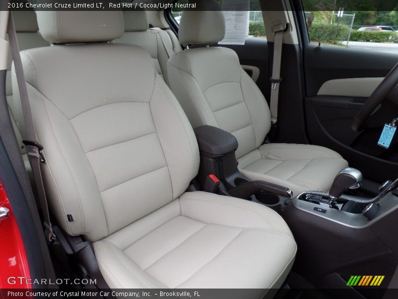 Red Hot / Cocoa/Light Neutral 2016 Chevrolet Cruze Limited LT