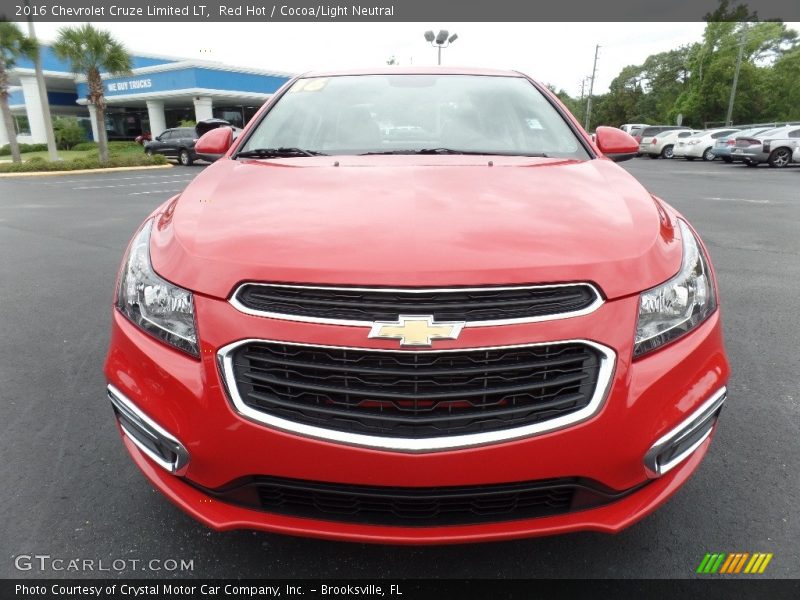 Red Hot / Cocoa/Light Neutral 2016 Chevrolet Cruze Limited LT