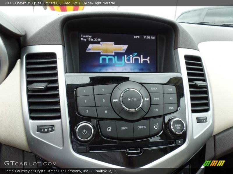 Red Hot / Cocoa/Light Neutral 2016 Chevrolet Cruze Limited LT