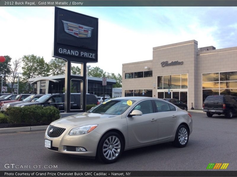 Gold Mist Metallic / Ebony 2012 Buick Regal