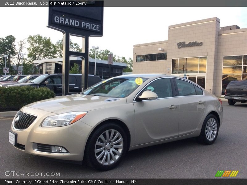 Gold Mist Metallic / Ebony 2012 Buick Regal