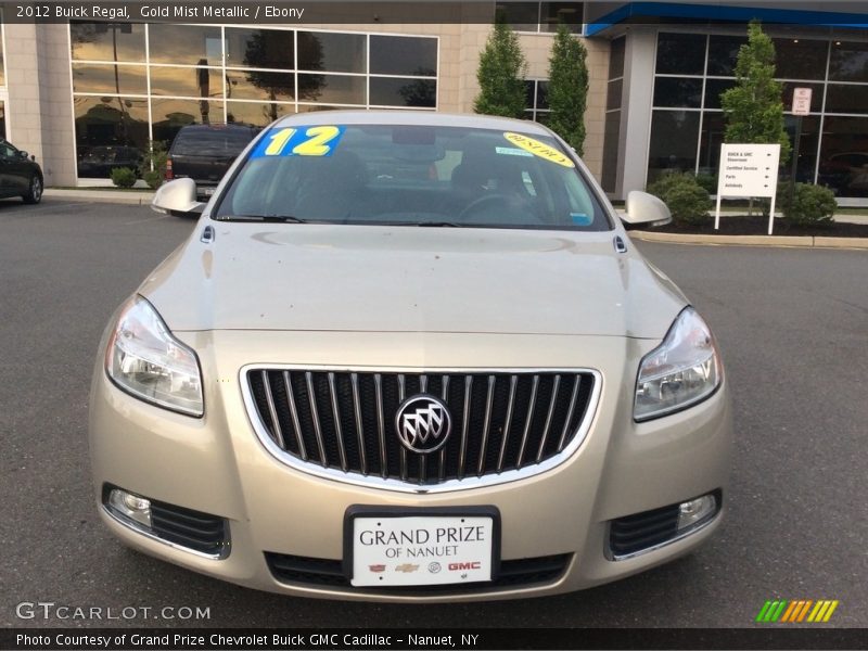 Gold Mist Metallic / Ebony 2012 Buick Regal