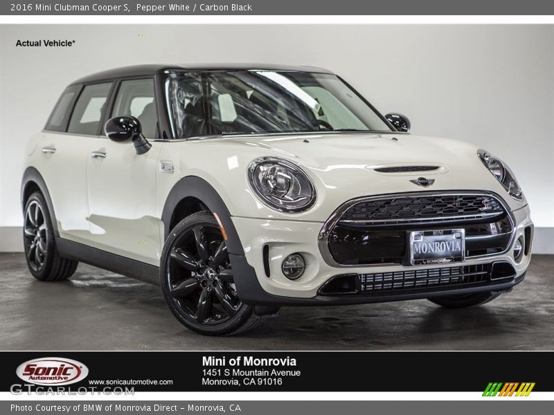 Pepper White / Carbon Black 2016 Mini Clubman Cooper S