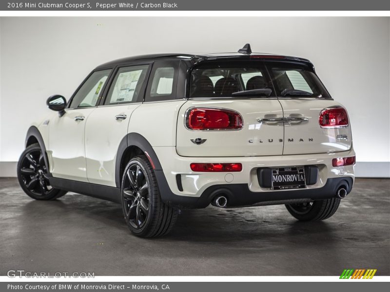 Pepper White / Carbon Black 2016 Mini Clubman Cooper S