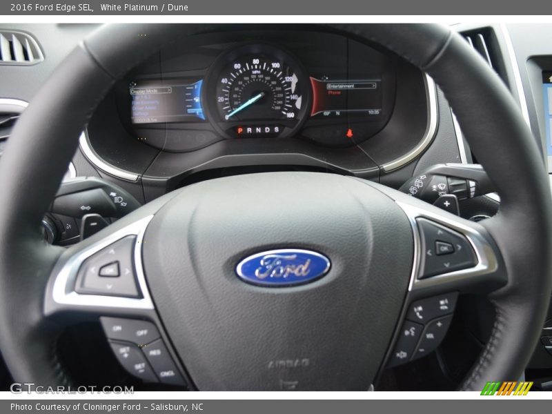 White Platinum / Dune 2016 Ford Edge SEL