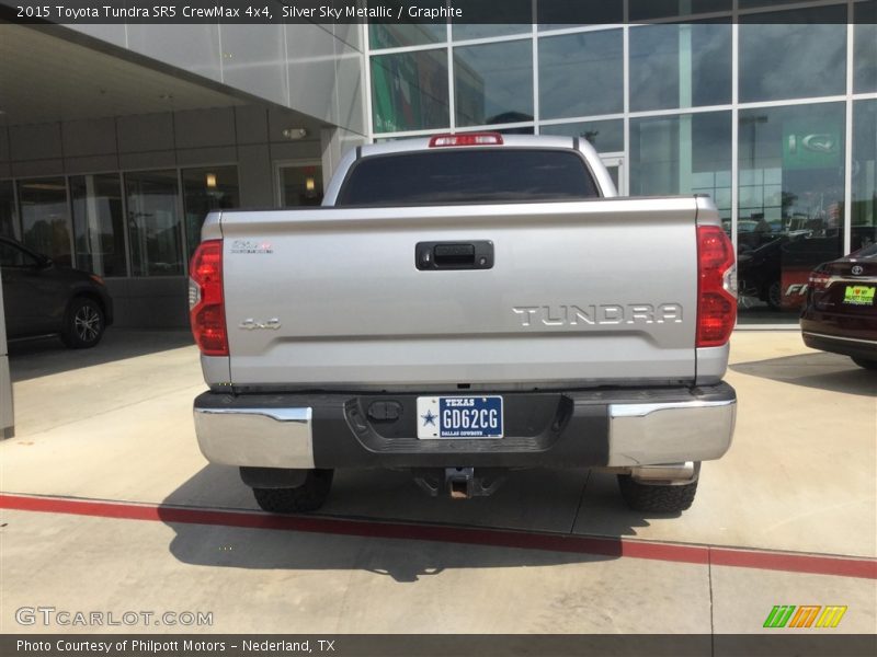 Silver Sky Metallic / Graphite 2015 Toyota Tundra SR5 CrewMax 4x4