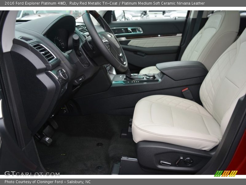 Ruby Red Metallic Tri-Coat / Platinum Medium Soft Ceramic Nirvana Leather 2016 Ford Explorer Platinum 4WD