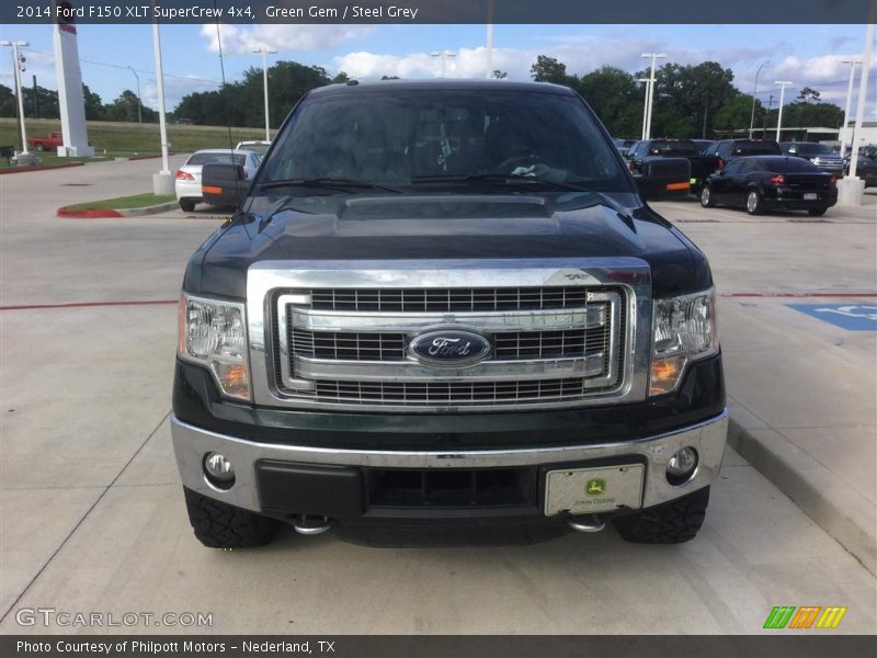 Green Gem / Steel Grey 2014 Ford F150 XLT SuperCrew 4x4