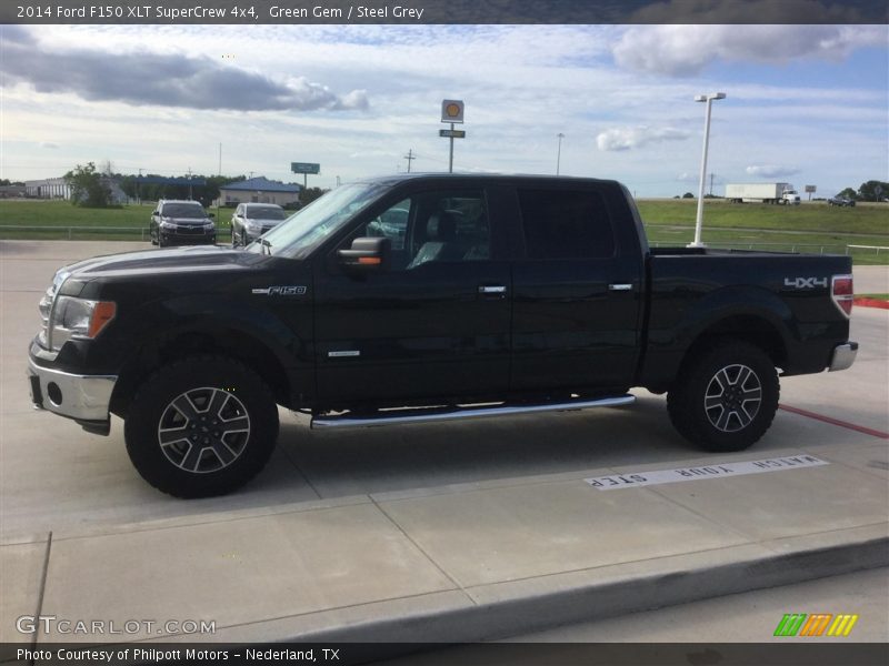 Green Gem / Steel Grey 2014 Ford F150 XLT SuperCrew 4x4