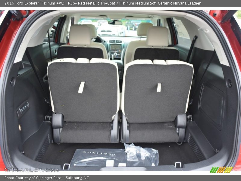 Ruby Red Metallic Tri-Coat / Platinum Medium Soft Ceramic Nirvana Leather 2016 Ford Explorer Platinum 4WD