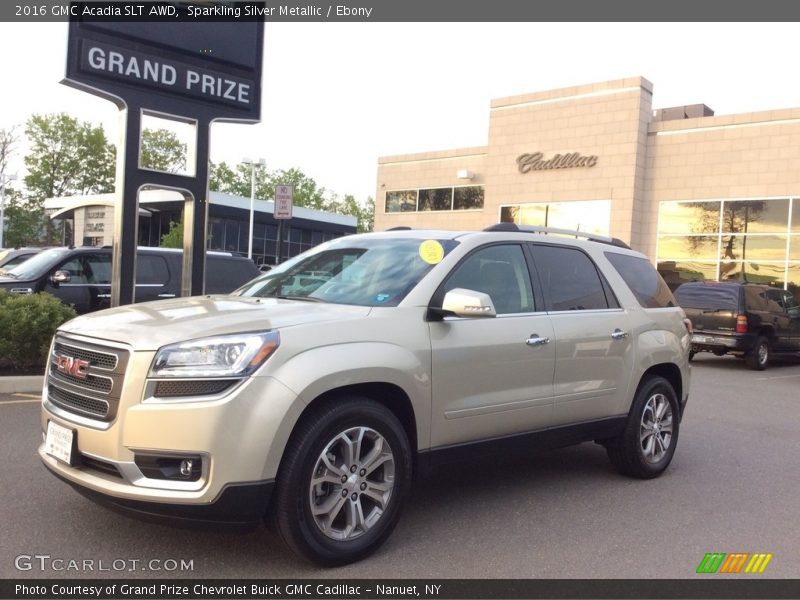 Sparkling Silver Metallic / Ebony 2016 GMC Acadia SLT AWD