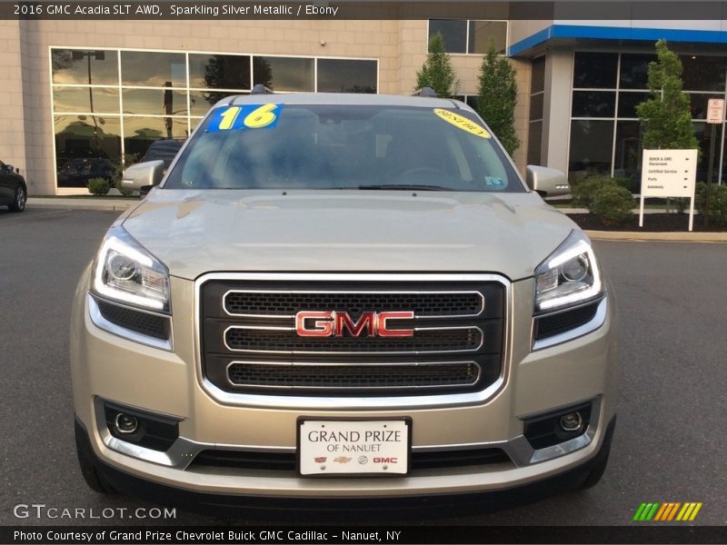 Sparkling Silver Metallic / Ebony 2016 GMC Acadia SLT AWD