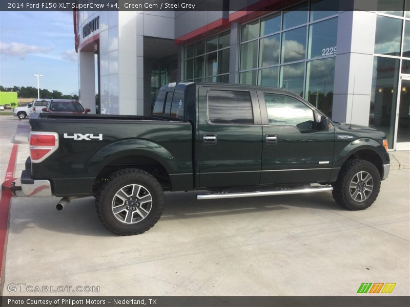 Green Gem / Steel Grey 2014 Ford F150 XLT SuperCrew 4x4
