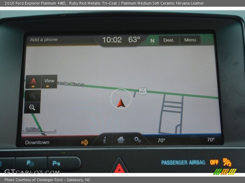 Ruby Red Metallic Tri-Coat / Platinum Medium Soft Ceramic Nirvana Leather 2016 Ford Explorer Platinum 4WD