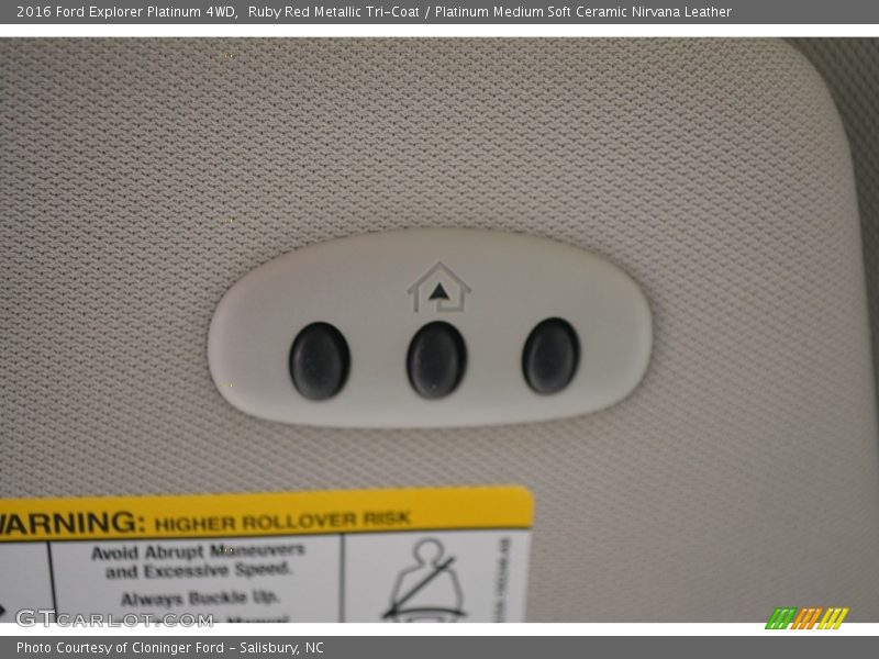 Ruby Red Metallic Tri-Coat / Platinum Medium Soft Ceramic Nirvana Leather 2016 Ford Explorer Platinum 4WD
