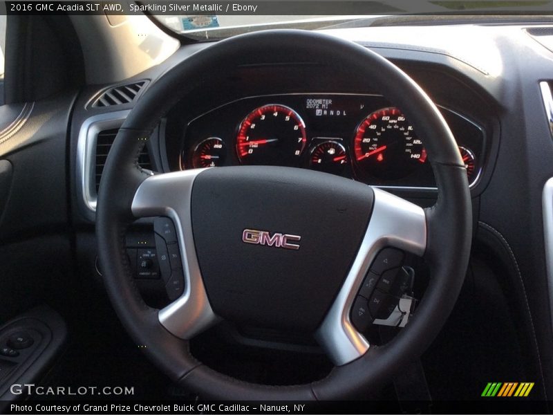 Sparkling Silver Metallic / Ebony 2016 GMC Acadia SLT AWD