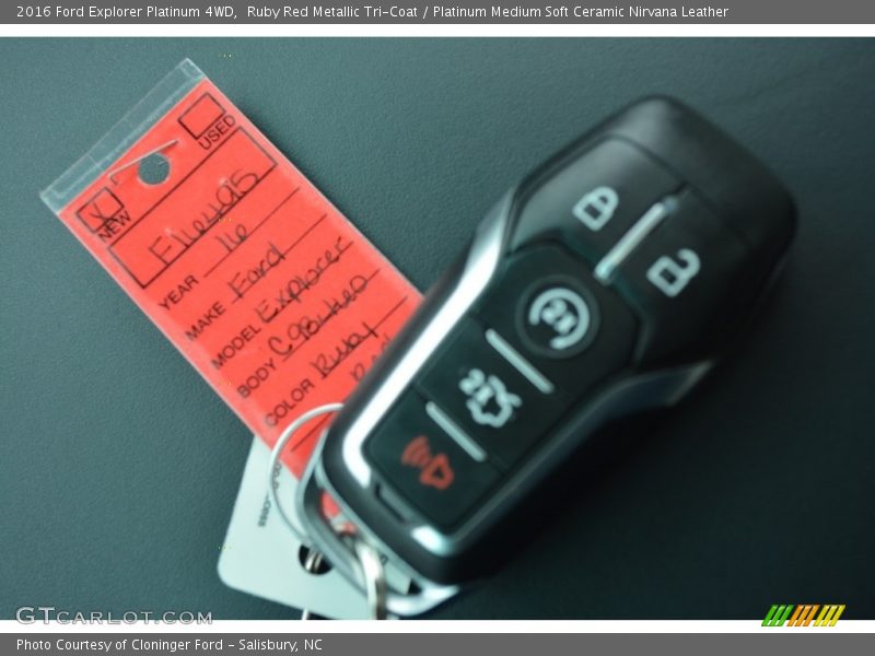 Ruby Red Metallic Tri-Coat / Platinum Medium Soft Ceramic Nirvana Leather 2016 Ford Explorer Platinum 4WD