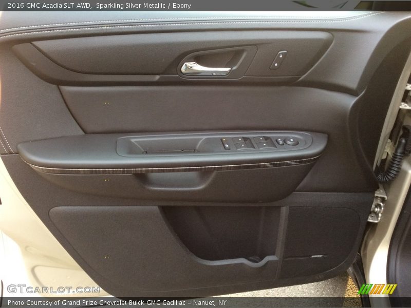 Sparkling Silver Metallic / Ebony 2016 GMC Acadia SLT AWD