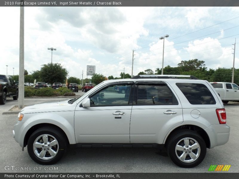 Ingot Silver Metallic / Charcoal Black 2010 Ford Escape Limited V6