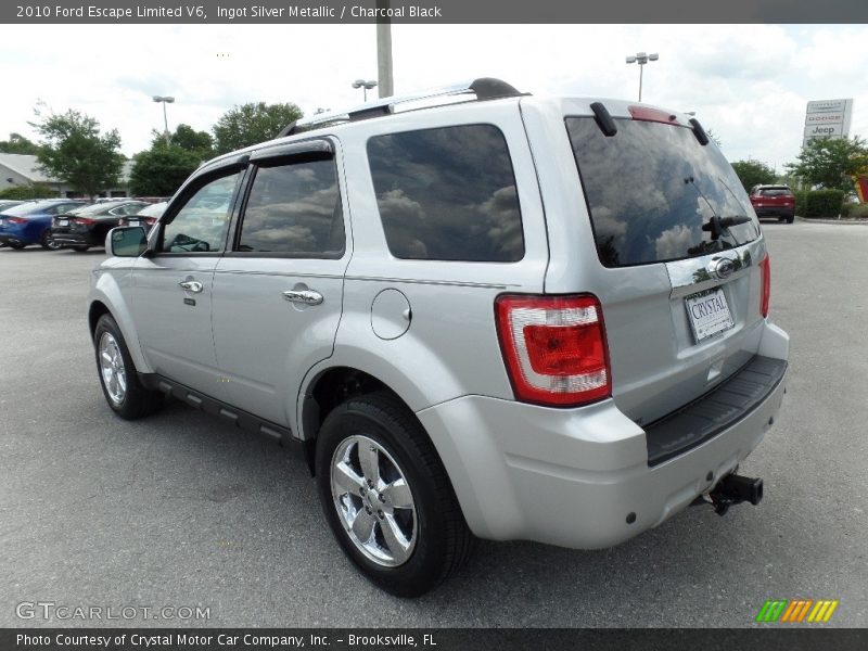 Ingot Silver Metallic / Charcoal Black 2010 Ford Escape Limited V6