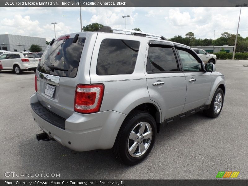 Ingot Silver Metallic / Charcoal Black 2010 Ford Escape Limited V6