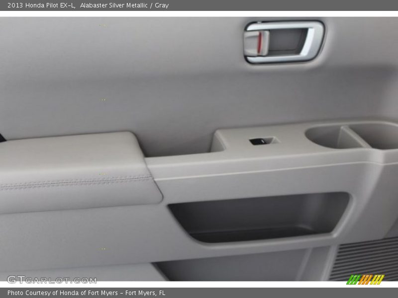 Alabaster Silver Metallic / Gray 2013 Honda Pilot EX-L