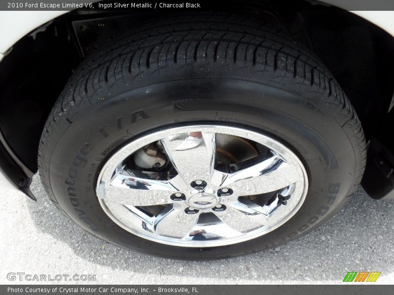 Ingot Silver Metallic / Charcoal Black 2010 Ford Escape Limited V6
