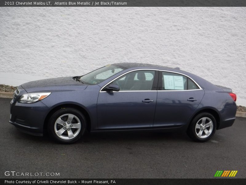 Atlantis Blue Metallic / Jet Black/Titanium 2013 Chevrolet Malibu LT
