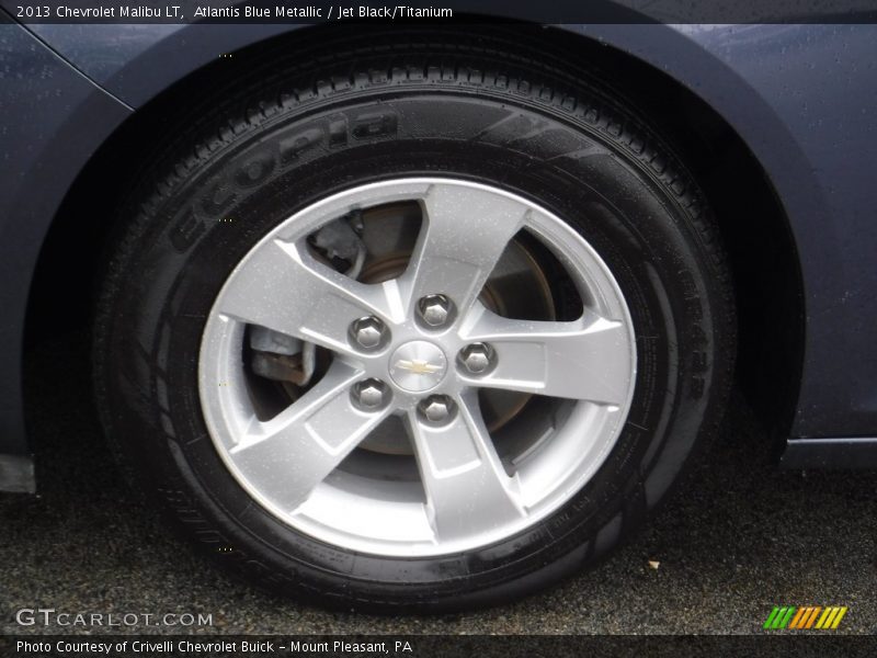 Atlantis Blue Metallic / Jet Black/Titanium 2013 Chevrolet Malibu LT