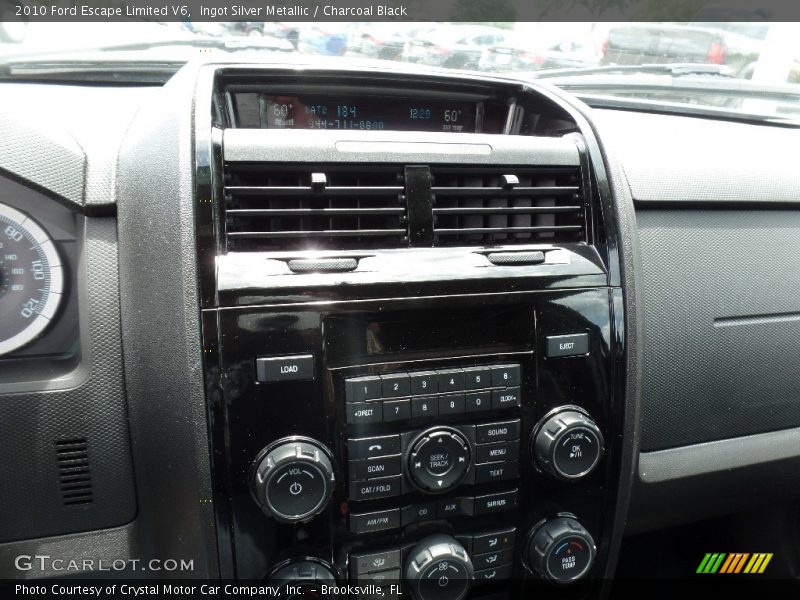 Ingot Silver Metallic / Charcoal Black 2010 Ford Escape Limited V6