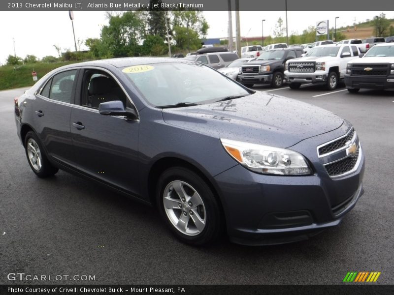 Atlantis Blue Metallic / Jet Black/Titanium 2013 Chevrolet Malibu LT