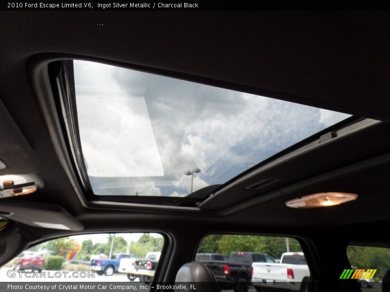 Ingot Silver Metallic / Charcoal Black 2010 Ford Escape Limited V6