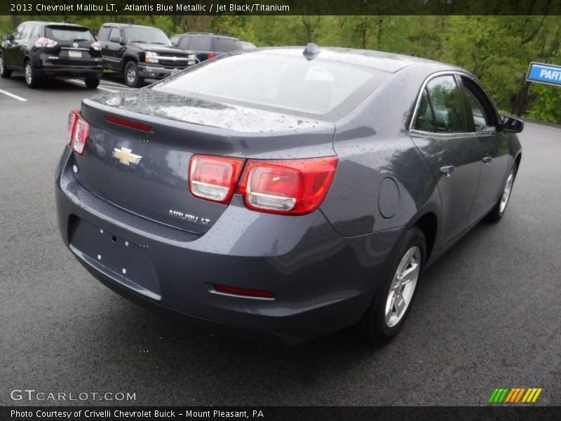 Atlantis Blue Metallic / Jet Black/Titanium 2013 Chevrolet Malibu LT