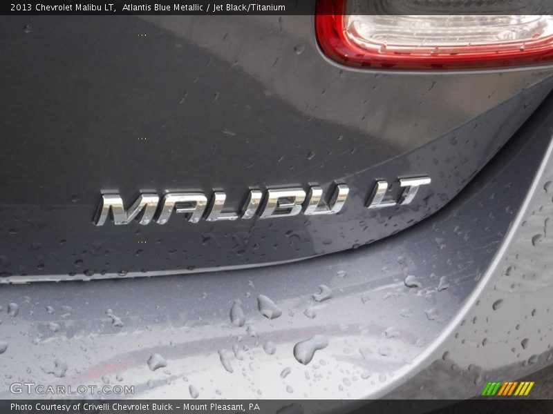 Atlantis Blue Metallic / Jet Black/Titanium 2013 Chevrolet Malibu LT