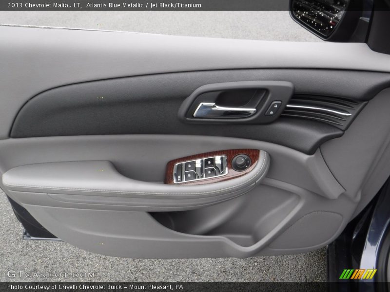Atlantis Blue Metallic / Jet Black/Titanium 2013 Chevrolet Malibu LT