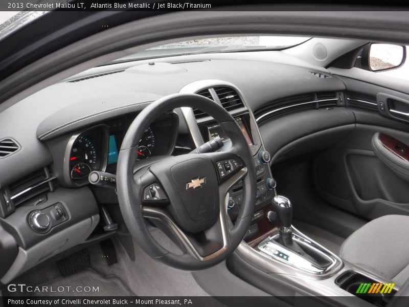 Atlantis Blue Metallic / Jet Black/Titanium 2013 Chevrolet Malibu LT