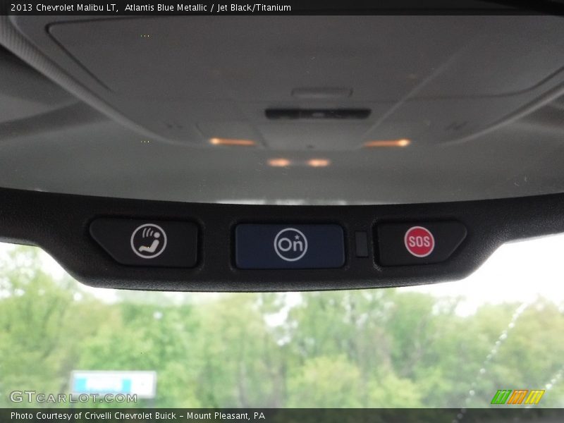Atlantis Blue Metallic / Jet Black/Titanium 2013 Chevrolet Malibu LT