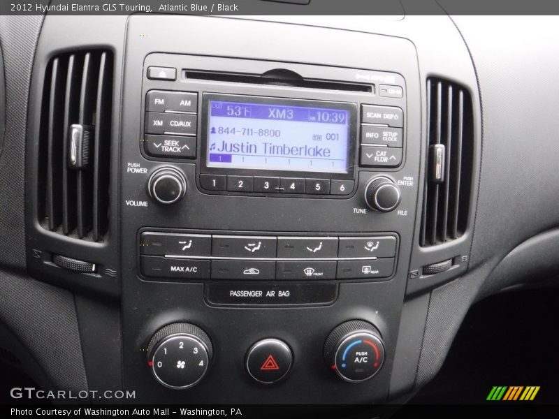 Atlantic Blue / Black 2012 Hyundai Elantra GLS Touring