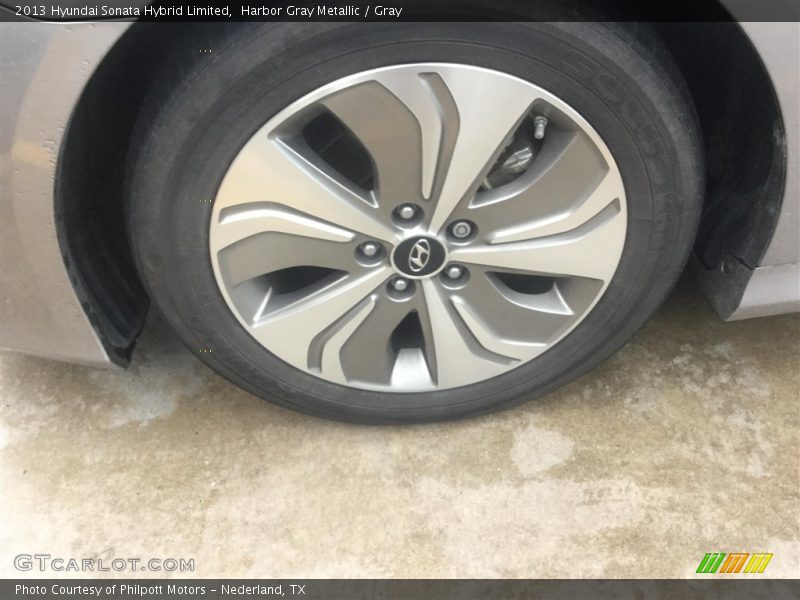 Harbor Gray Metallic / Gray 2013 Hyundai Sonata Hybrid Limited