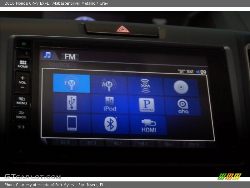 Alabaster Silver Metallic / Gray 2016 Honda CR-V EX-L