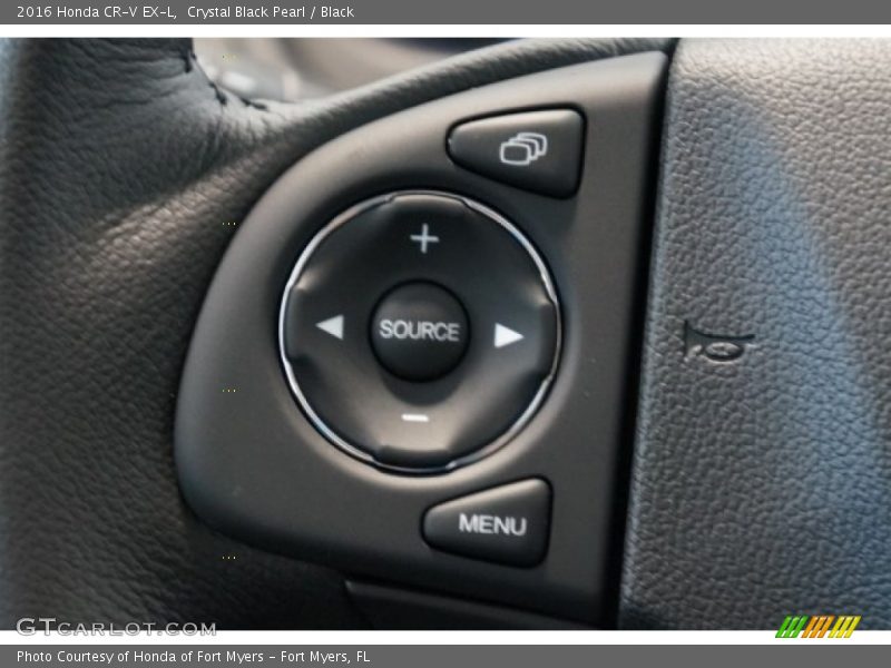 Crystal Black Pearl / Black 2016 Honda CR-V EX-L