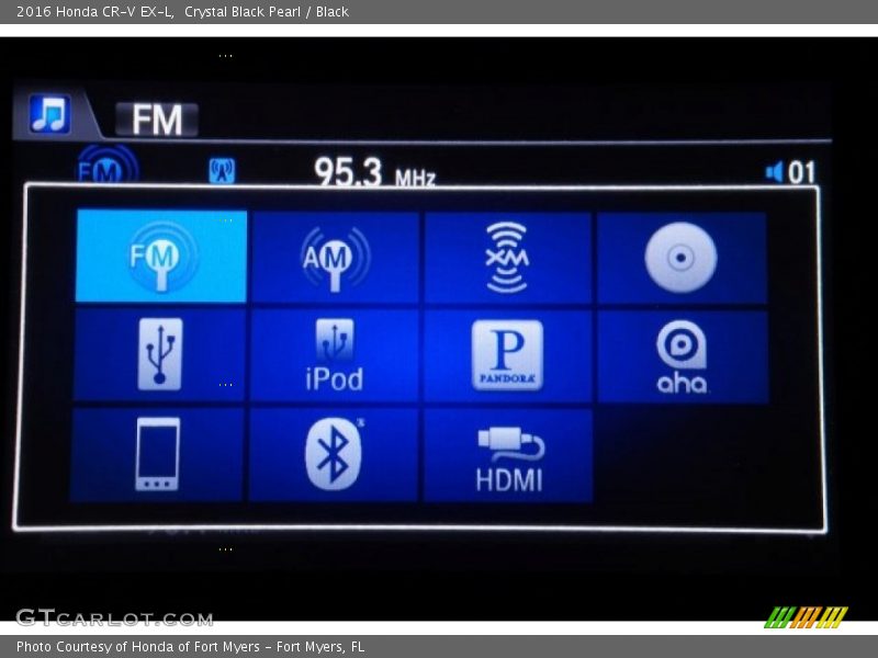 Crystal Black Pearl / Black 2016 Honda CR-V EX-L