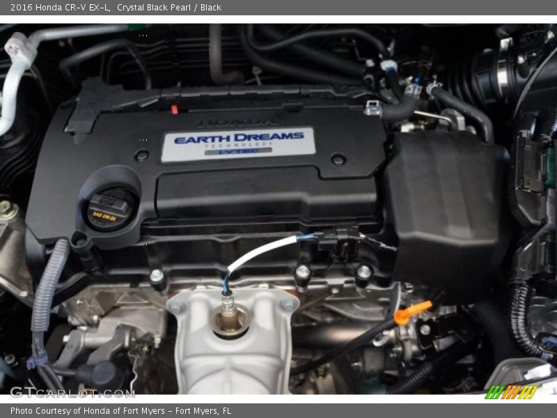 Crystal Black Pearl / Black 2016 Honda CR-V EX-L