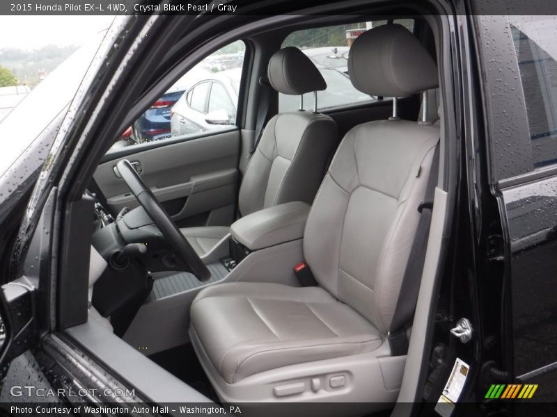 Crystal Black Pearl / Gray 2015 Honda Pilot EX-L 4WD
