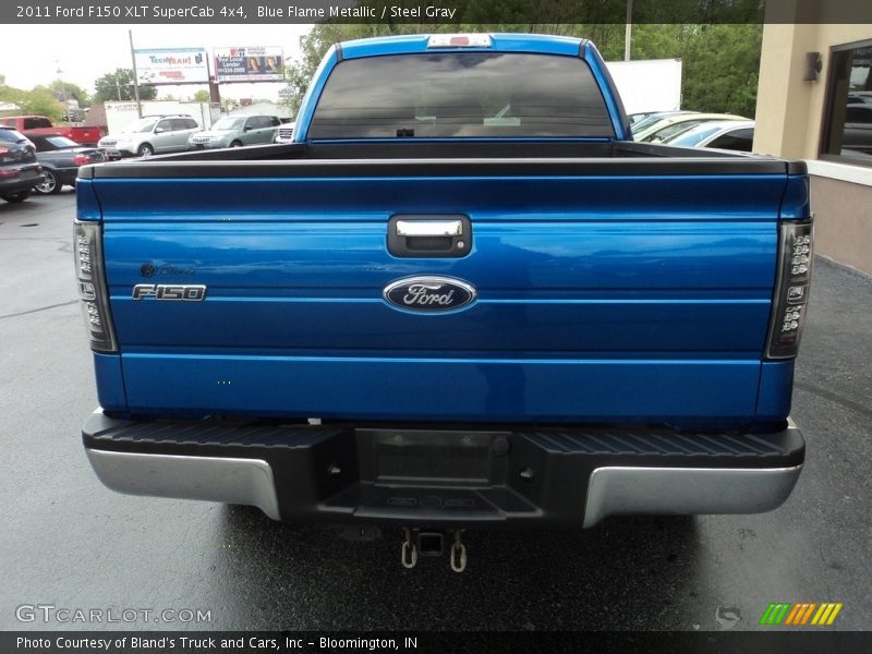 Blue Flame Metallic / Steel Gray 2011 Ford F150 XLT SuperCab 4x4