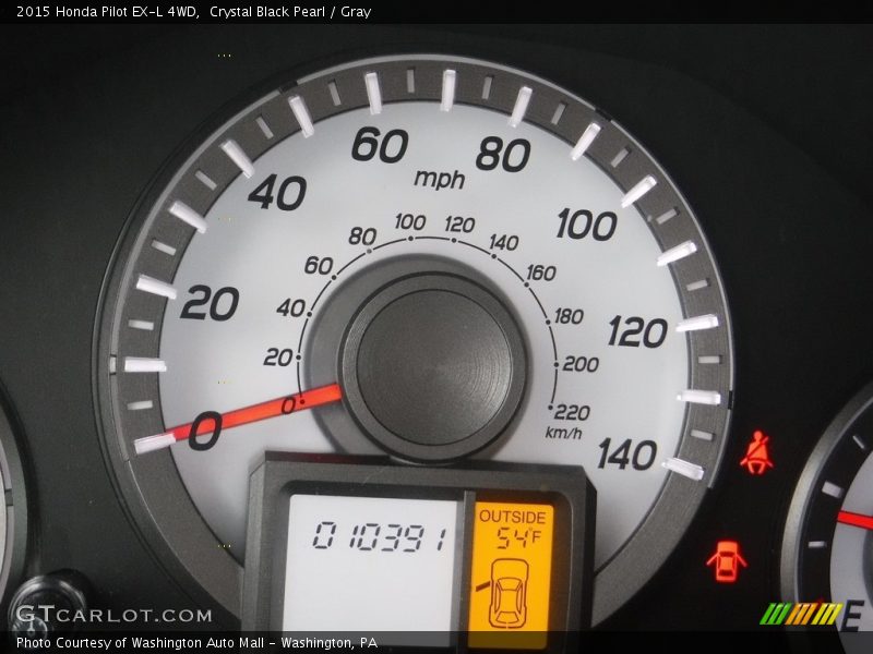 Crystal Black Pearl / Gray 2015 Honda Pilot EX-L 4WD