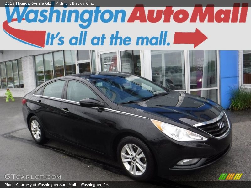 Midnight Black / Gray 2013 Hyundai Sonata GLS